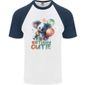 Birthday Cutie Koala 3rd 4th 5th 6th 7th 8th Mens S/S Baseball T-Shirt White/Navy Blue