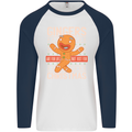 Gingers Are for Life Not Just for Christmas Mens L/S Baseball T-Shirt White/Navy Blue