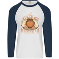 Pottery Retirement Plan Funny Mens L/S Baseball T-Shirt White/Navy Blue