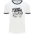 Funny Climate Change Its Not Uranus Mens Ringer T-Shirt White/Navy Blue