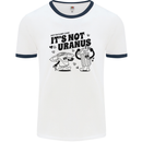Funny Climate Change Its Not Uranus Mens Ringer T-Shirt White/Navy Blue