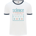 Science Like Religion Atheist Atheism Evolution Mens Ringer T-Shirt White/Navy Blue