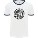Thinking of You Voodoo Doll Mens Ringer T-Shirt White/Navy Blue