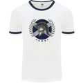 Scotland Bodybuilding Gym Training Scottish Mens Ringer T-Shirt White/Navy Blue