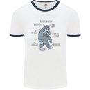 The Anatomy of Bigfoot Mens Ringer T-Shirt White/Navy Blue