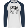 Funny Climate Change Its Not Uranus Mens L/S Baseball T-Shirt White/Navy Blue