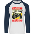 Farming Skilled Enough to Be a Farmer Mens L/S Baseball T-Shirt White/Navy Blue