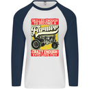 Farming Skilled Enough to Be a Farmer Mens L/S Baseball T-Shirt White/Navy Blue