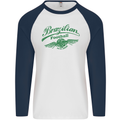 Brazilian Football Team Brazil Mens L/S Baseball T-Shirt White/Navy Blue