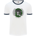 Pakistan Bodybuilding Gym Training Pakistani Mens Ringer T-Shirt White/Navy Blue