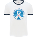 World Diabetes Day Awareness Mens Ringer T-Shirt White/Navy Blue