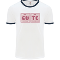 Cute Funny Periodic Table Mens Ringer T-Shirt White/Navy Blue