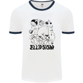 Ellipsism Missing Out on the Future Mens Ringer T-Shirt White/Navy Blue
