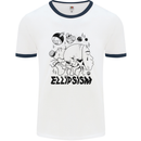 Ellipsism Missing Out on the Future Mens Ringer T-Shirt White/Navy Blue