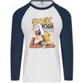 Rock Yoga Queen Mens L/S Baseball T-Shirt White/Navy Blue