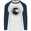 Viking a Wolf of Odin Than a Lamb of God Mens L/S Baseball T-Shirt White/Navy Blue