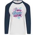 Happy Single Day Anti Valentines Romance Mens L/S Baseball T-Shirt White/Navy Blue