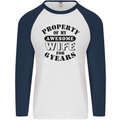 6th Wedding Anniversary 6 Year Funny Wife Mens L/S Baseball T-Shirt White/Navy Blue