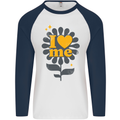 I Love Me Self Loving Confident Funny Quote Mens L/S Baseball T-Shirt White/Navy Blue