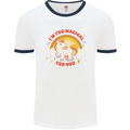 Unicorn Im Too Magical For You Mens Ringer T-Shirt White/Navy Blue