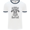 German Viking Mens Ringer T-Shirt White/Navy Blue