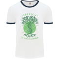 Genealogy Its All Relative Funny DNA Ancestry Mens Ringer T-Shirt White/Navy Blue