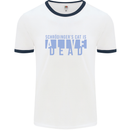 Schrodingers Cat Dead Alive Mens Ringer T-Shirt White/Navy Blue