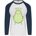 Funny Mother's Day Mamacado Avacado Mens L/S Baseball T-Shirt White/Navy Blue