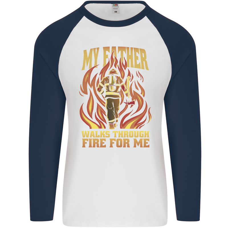 In Love With Mary Jane Funny Weed Mens L/S Baseball T-Shirt White/Navy Blue