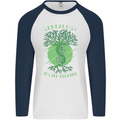 Genealogy Its All Relative Funny DNA Ancestry Mens L/S Baseball T-Shirt White/Navy Blue
