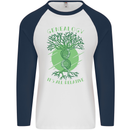 Genealogy Its All Relative Funny DNA Ancestry Mens L/S Baseball T-Shirt White/Navy Blue