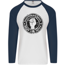Northern Soul Keeping the Faith Mens L/S Baseball T-Shirt White/Navy Blue