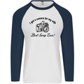 Camera for My Wife Photographer Photography Mens L/S Baseball T-Shirt White/Navy Blue