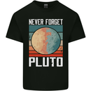 Never Forget Pluto Funny Space Planet Kids T-Shirt Childrens Black