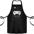 Never Forget Retro Games Console Gamer Gaming Cotton Apron 100% Organic Black