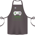 Never Forget Retro Games Console Gamer Gaming Cotton Apron 100% Organic Dark Grey
