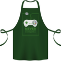 Never Forget Retro Games Console Gamer Gaming Cotton Apron 100% Organic Forest Green