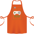 Never Forget Retro Games Console Gamer Gaming Cotton Apron 100% Organic Orange