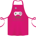 Never Forget Retro Games Console Gamer Gaming Cotton Apron 100% Organic Pink