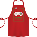 Never Forget Retro Games Console Gamer Gaming Cotton Apron 100% Organic Red