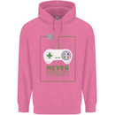 Never Forget Retro Games Console Gamer Gaming Mens 80% Cotton Hoodie Azelea