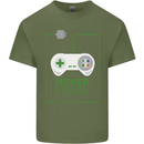 Never Forget Retro Games Console Gamer Gaming Mens Cotton T-Shirt Tee Top Military Green