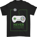 Never Forget Retro Games Console Gamer Gaming Mens T-Shirt 100% Cotton Black