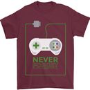 Never Forget Retro Games Console Gamer Gaming Mens T-Shirt 100% Cotton Maroon