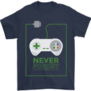 Never Forget Retro Games Console Gamer Gaming Mens T-Shirt 100% Cotton Navy Blue