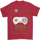 Never Forget Retro Games Console Gamer Gaming Mens T-Shirt 100% Cotton Red