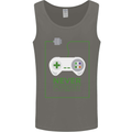 Never Forget Retro Games Console Gamer Gaming Mens Vest Tank Top Charcoal