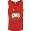 Never Forget Retro Games Console Gamer Gaming Mens Vest Tank Top Red