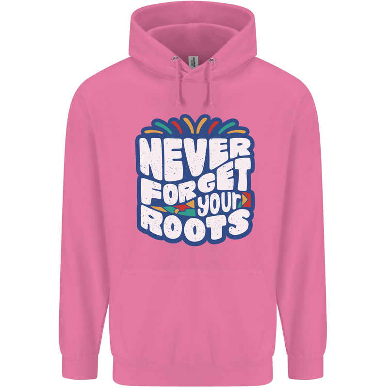 Never Forget Your Roots Africa Juneteenth Childrens Kids Hoodie Azalea