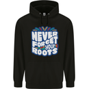 Never Forget Your Roots Africa Juneteenth Childrens Kids Hoodie Black